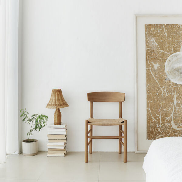 J39 Mogensen Stuhl, vintage lacquered/natur, Fredericia Furniture