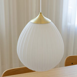 Around The World Pendant, brass/white, UMAGE