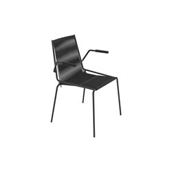 Noel Armrest Chair, black/black linen, Thorup Copenhagen