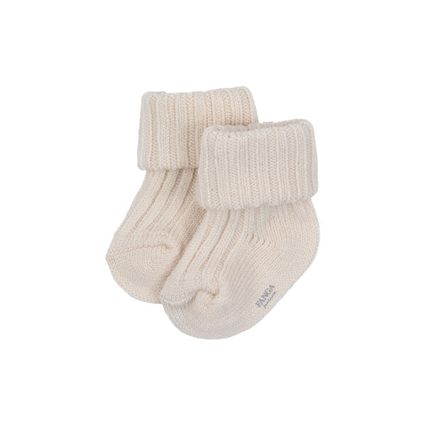 Lana Heavy Knitted Socks, off white melange, Konges Sl&oslash;jd