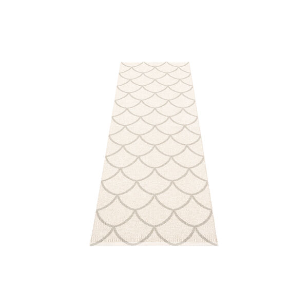 Kotte Plastic Rug, linen/vanilla, Pappelina