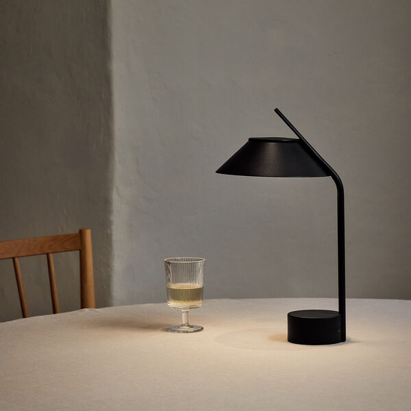 Vinkel LED portable lamp, black, Stelton