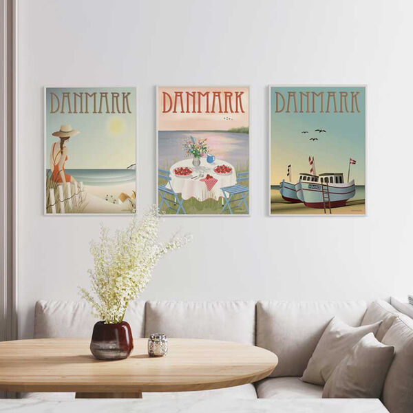 Danmark Fischerboote Plakat, ViSSEVASSE