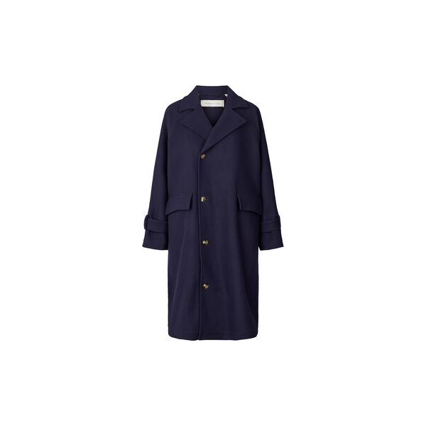 Johanne Wool Coat, navy, Studio Feder