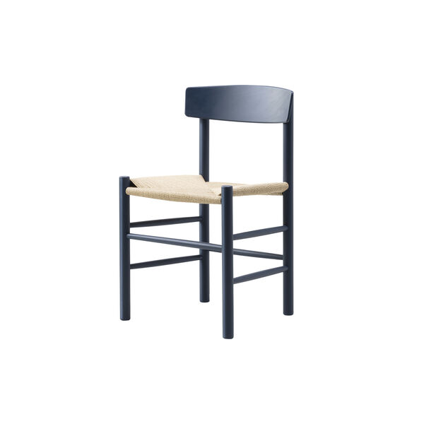J39 Mogensen Stuhl, indigo blue/natur, Fredericia Furniture