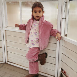 Corduroy Bumper Jacket, rose comb., Copenhagen Colors Organics