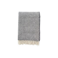 Otis RWS blanket, grey melange, Klippan Yllefabrik