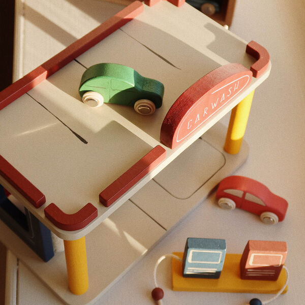 Holz-Autowaschanlage, multi colour, Konges Sl&oslash;jd