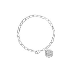 Amelia chain bracelet w. pendant, gold plated, Pure by Nat