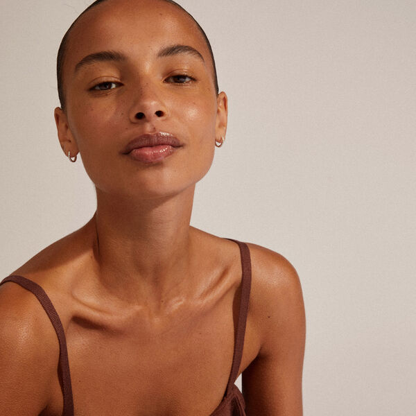 EBNA small crystal hoops, silver-plated, Pilgrim