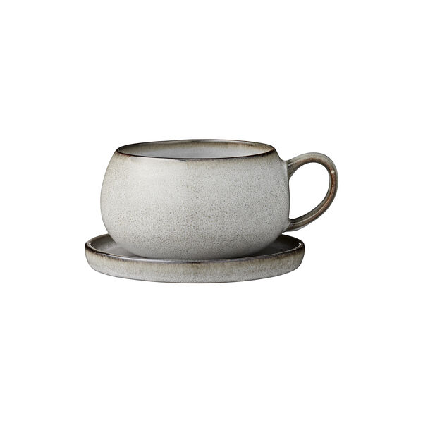 Amera Cup/Saucer, grey, Lene Bjerre