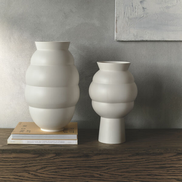 Tortus Archie Vase Nr. 5, wei&szlig;, Knabstrup Keramik