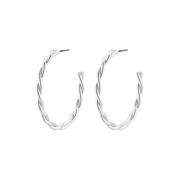 Naja Earrings, silver, Pilgrim