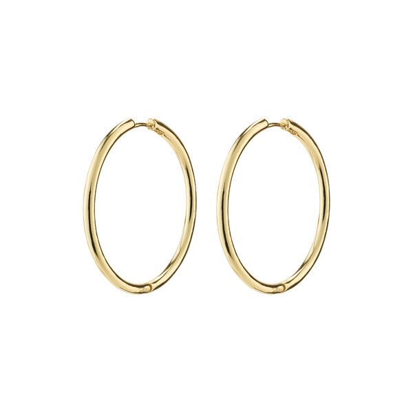 EANNA recycled maxi hoops, gold-plated, Pilgrim