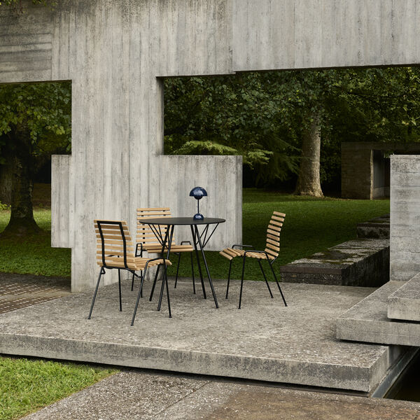 Flowerpot VP9 Portable Table Lamp, steel blue, &Tradition