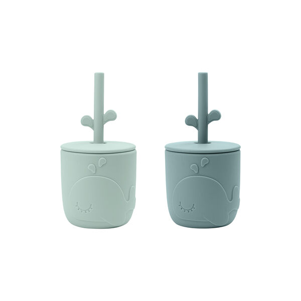 Wally Peekaboo Strohhalmset, blau, Done by Deer