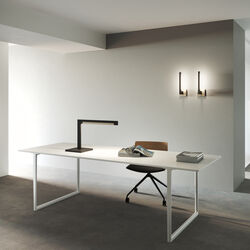 INLAY T2 LINEAR Table Lamp, matt black/satin gold, LIGHT-POINT
