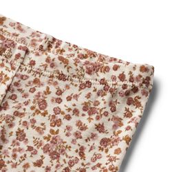 Wool Leggings Agi, 2475 rose flowers, Wheat