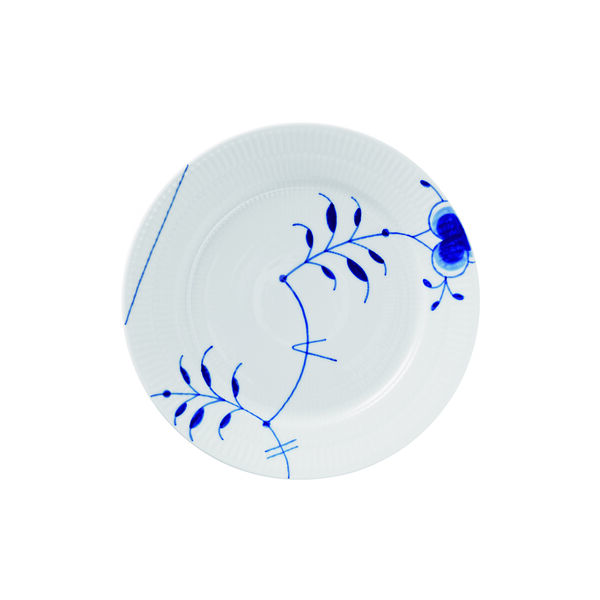 Blauer mega-geriffelter Teller &Oslash; 22 cm, Nr. 9, Royal Copenhagen