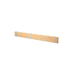 KNAX Horizontal 8 Coat Rack, maple/grey, LoCa