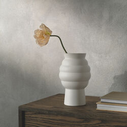 Tortus Archie Vase Nr. 2, wei&szlig;, Knabstrup Keramik