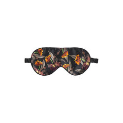 Eye Mask, black hibiscus, Fan Palm