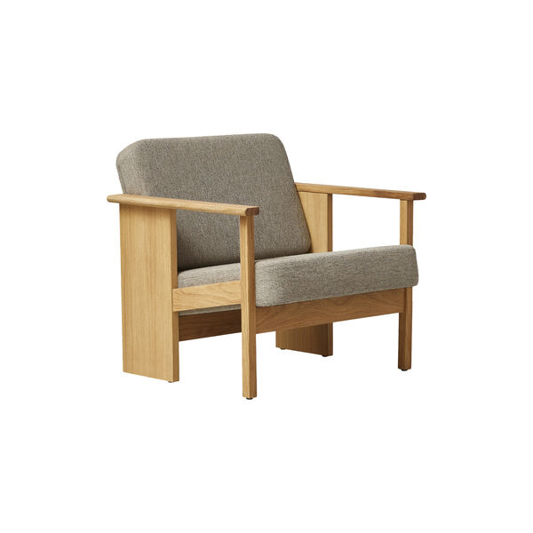 Block Lounge Chair, oak/hallingdal 65, Form & Refine