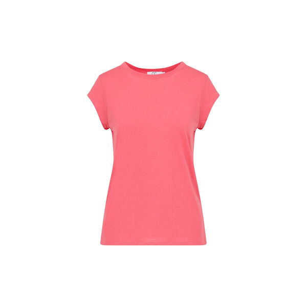 CC Heart Basic Rundhals-T-Shirt, papaya pink, Coster Copenhagen