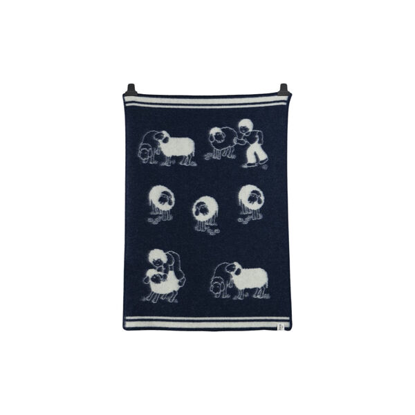 Sau Kinderplaid, blau, Røros Tweed