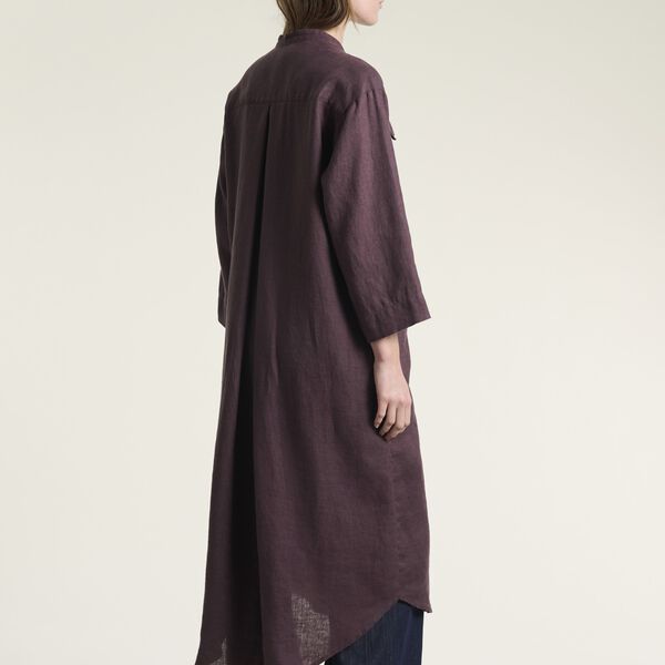 Lazy Leinenhemdkleid, raisin, BITTE KAI RAND