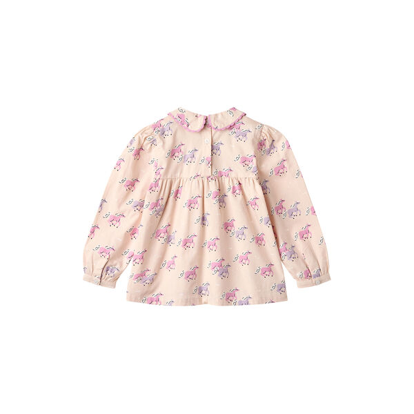 Einhorn-Bluse mit Kragen, unicorn comb., Copenhagen Colors Organics