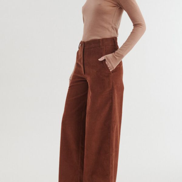 Millu Pants, tortoise shell, Basic Apparel