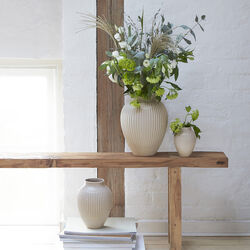 Knabstrup Vase Ripple, Sand, Knabstrup Keramik