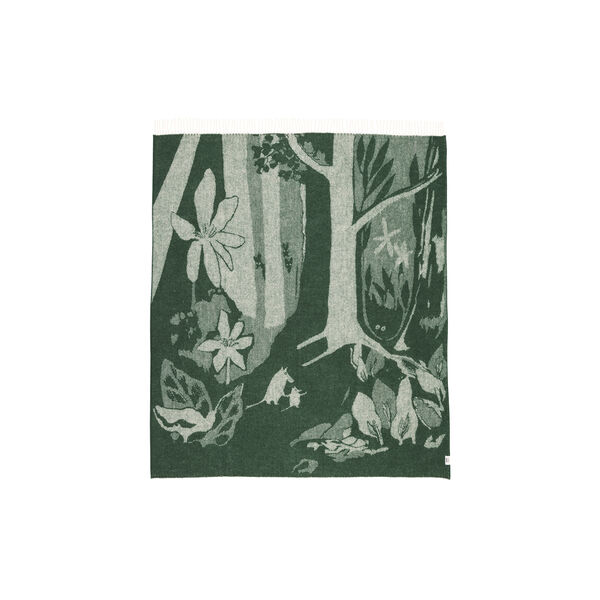 Moomin throw, green, Moomin Arabia