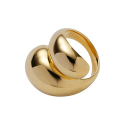 La Pausa Ring, gold plated, Pernille Corydon Jewellery