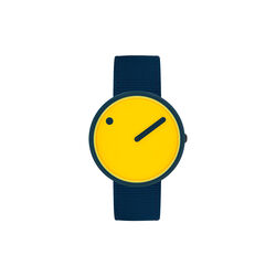 Picto Wrist Watch, electric yellow/navy blue, PICTO