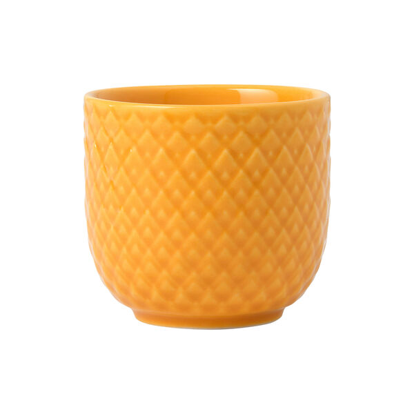 Rhombe Color Egg Cup, yellow, Lyngby Porcelæn