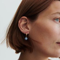 Blue Sky Earrings, gold plated, Pernille Corydon Jewellery