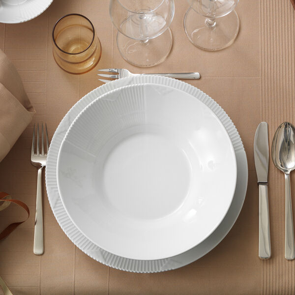 Elements Wei&szlig; Teller, 28 cm, Royal Copenhagen