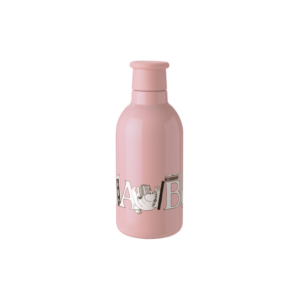 Moomin ABC vacuum insulated bottle 0,5 L, moomin salmon, RIG-TIG
