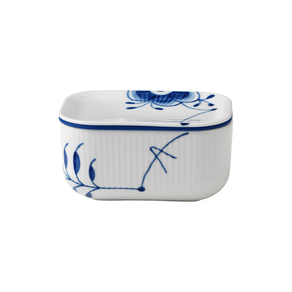 Mega Blau Gerippt Butterdose mit Deckel Mega Blau Gerippt Butterdose mit Deckel, Royal Copenhagen