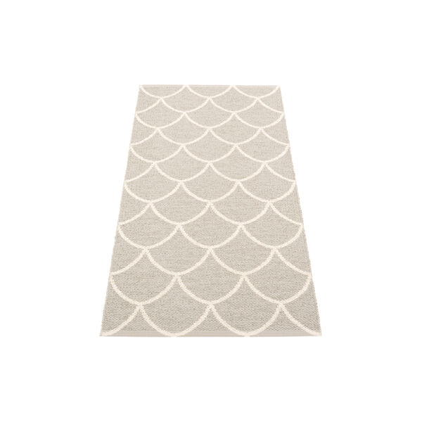 Kotte Plastic Rug, linen/vanilla, Pappelina
