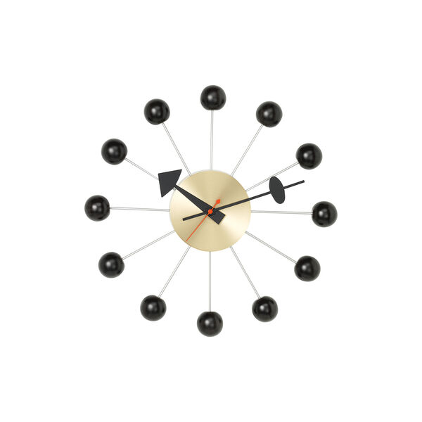 Ball Wanduhr, black Ball Wanduhr, black, Vitra