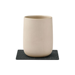 Hippo glass mat Square, anthracite, LIND DNA