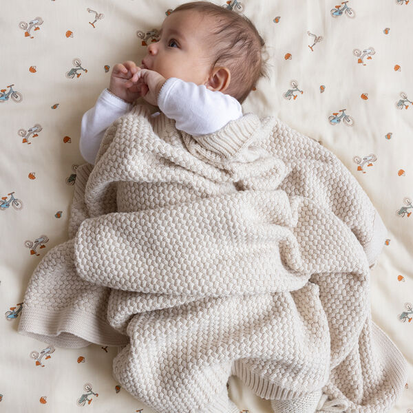 Harper Baby-Strickdecke, off-whiteHarper Baby-Strickdecken, 2er-Pack, off-white, Cam Cam Copenhagen