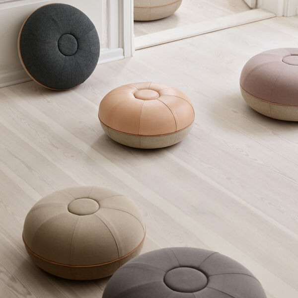 Pouf, steel grey, Fritz Hansen