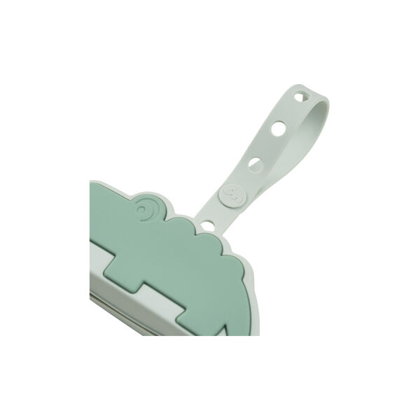 Croco Silikon Schnullerhalter, grün, Done by Deer