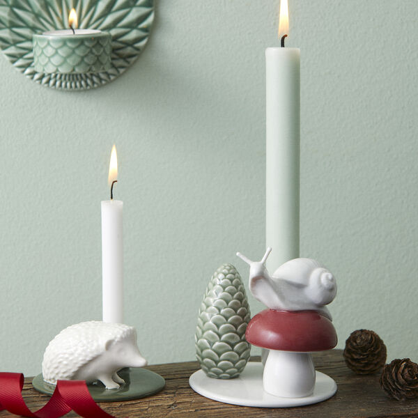 Wintergeschichten Schnecke & Pilz Kerzenhalter, Dottir Nordic Design