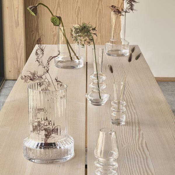 Hvils Vase mit Rillen, Villa Collection