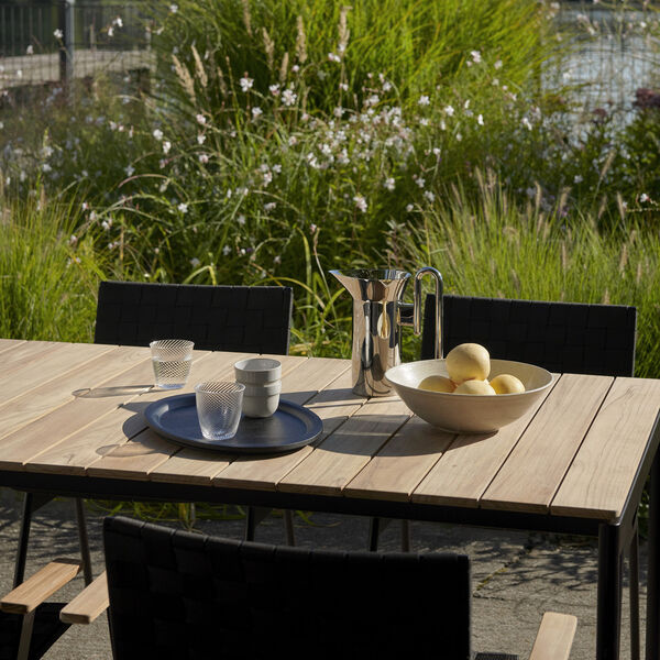 Ville AV25 Outdoor Dining Table, warm black, &Tradition